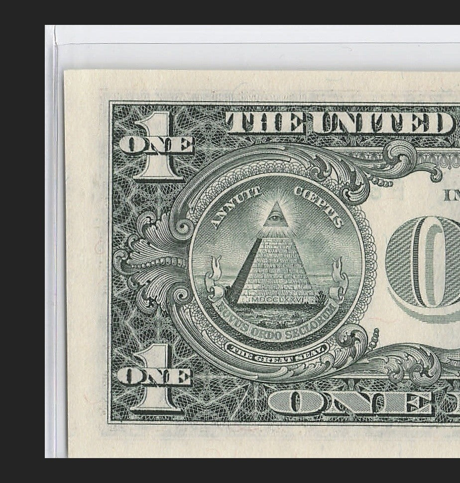 Radar Fancy Serial number One Dollar Bill FX Block X Run 1988A F62444426X
